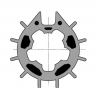 Roue Ø50 tube imbac D70