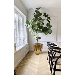 Pots en résine rond avec motifs